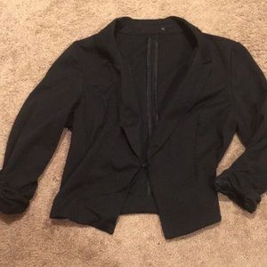 Short black blazer